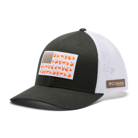 White Wildgame Flag Mesh Ball Cap 
