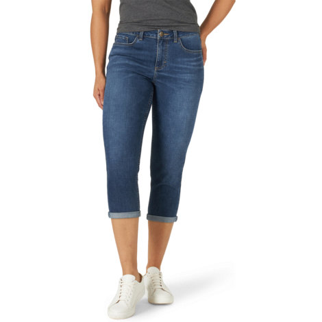 Mid-Rise Cuffed Capris by Lee at Fleet Farm
