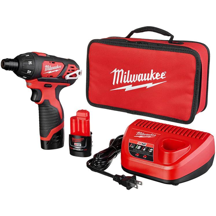 M12 1/4 in Cordless Hex Screwdriver Kit 
