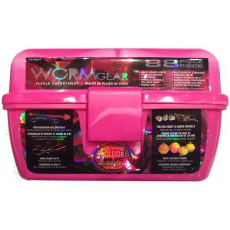 88 Pc. Tackle Box - Pink by Worm Gear at Fleet Farm 88 Pc. Tackle Box - Pink by Worm Gear at Fleet Farm