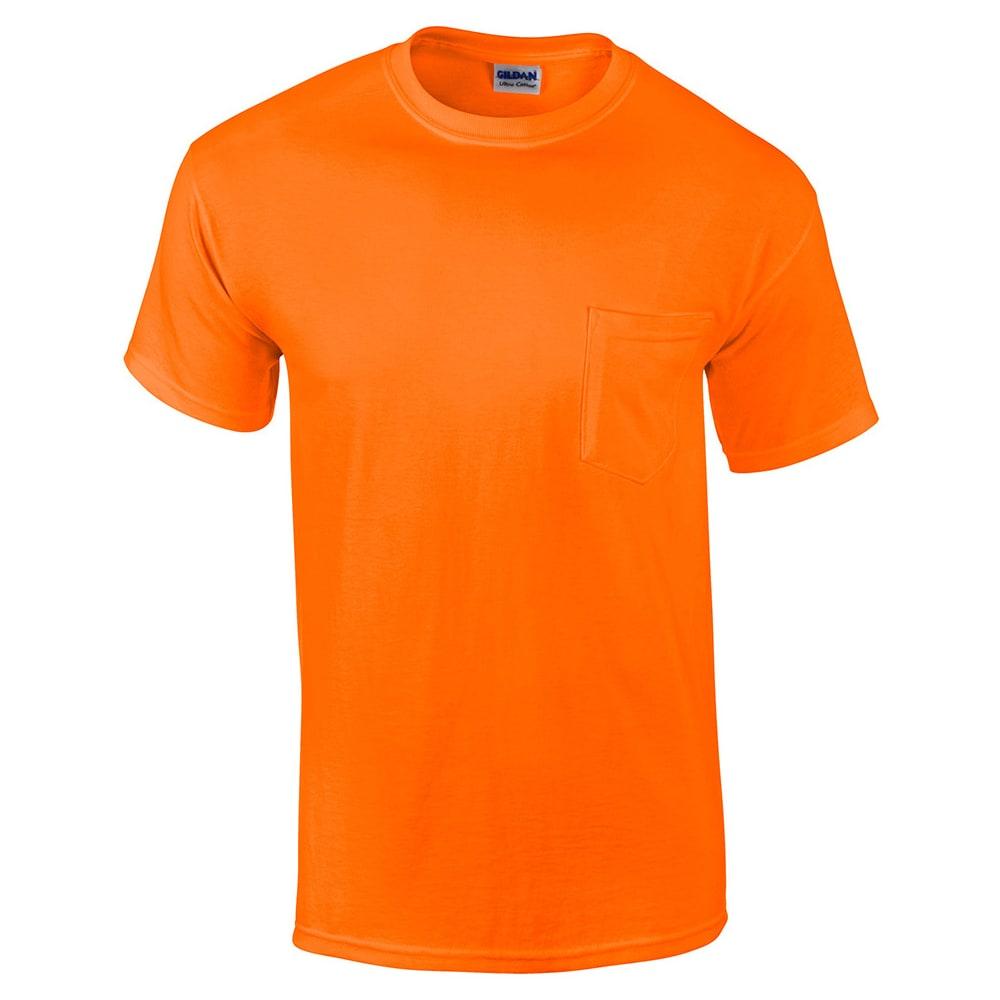Short Sleeve Crew Neck Pocket Shirt 