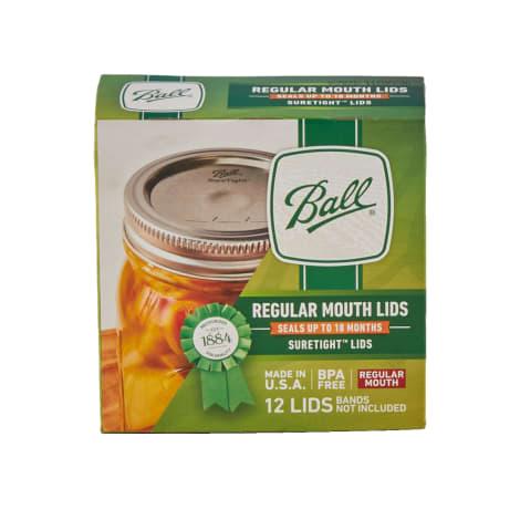 Regular Mouth Canning Jar Lids - 12 Pk