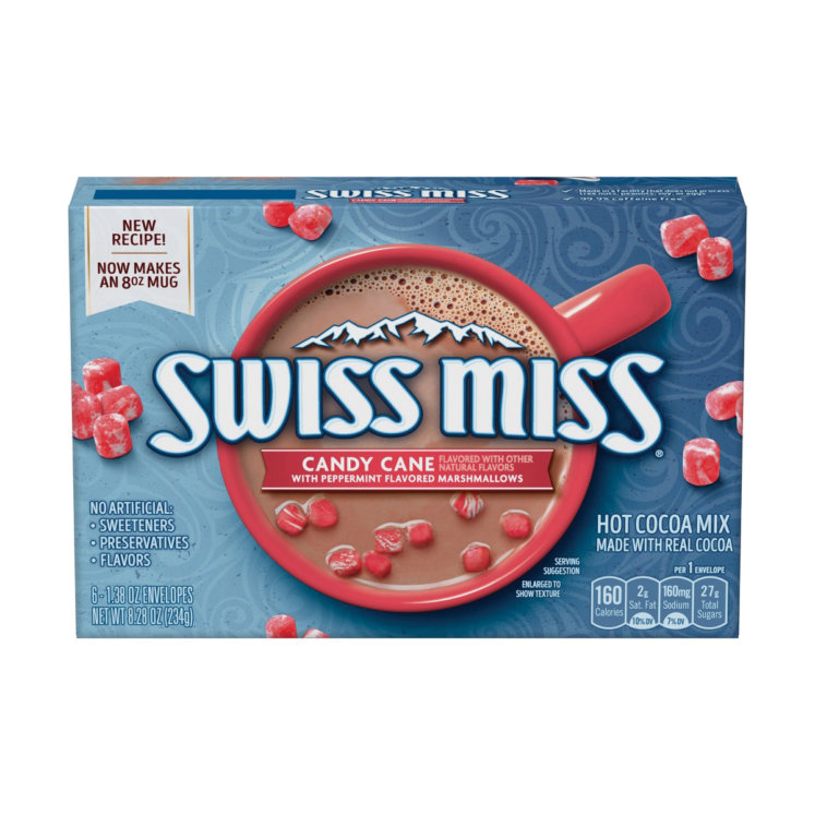 Swiss Miss cocoa candy cane with peppermint marshmallows (070920475233)