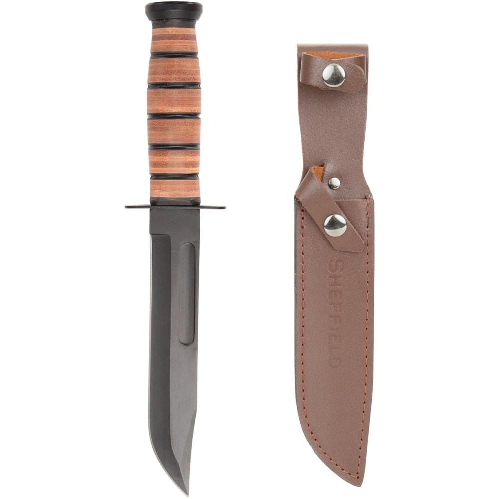 Sheffield 12693 Military Fixed Blade Knife w/ Sheath by Sheffield at ...