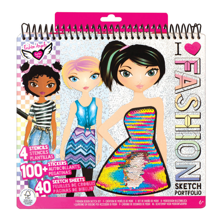 Fashion Angels Fashion Design Sketch Portfolio Set by Fashion Angels at ...