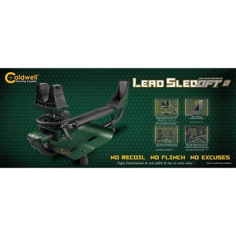 CALDWELL LEAD SLED DFT-2 SHOOTING REST WITH WEIGHT TRAY FOR RECOIL MITIGATION