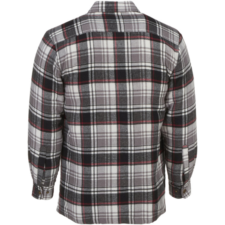 Field N' Forest Men's Black & White Sherpa Lined Flannel Shirt by Field ...