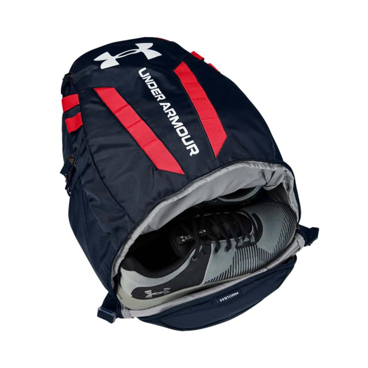 Under Armour Hustle 5.0 Navy \u0026 Red 