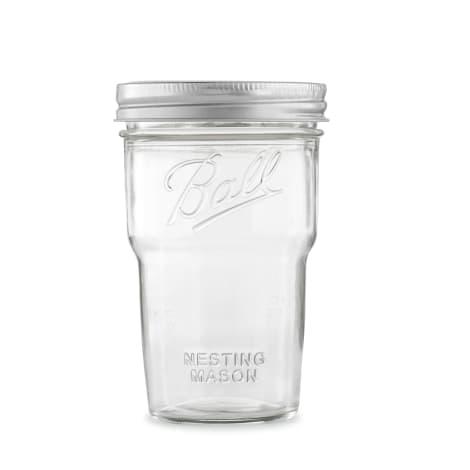16 oz Pint Wide Mouth Nesting Jars - 4 pk by Ball at Fleet Farm