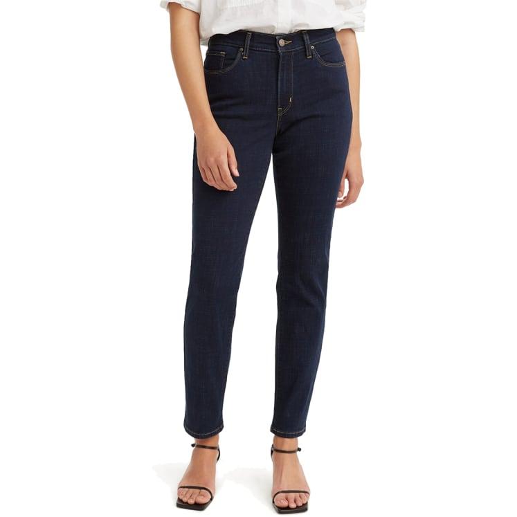 Mid-Rise Straight Leg Jeans 
