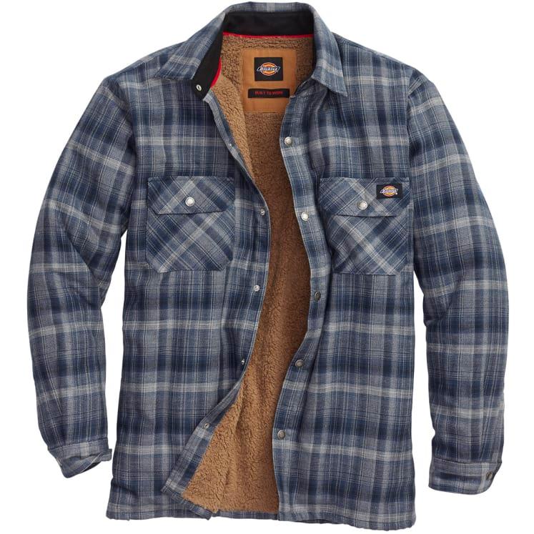 Dark Navy/Dark Denim Plaid Snap Front 