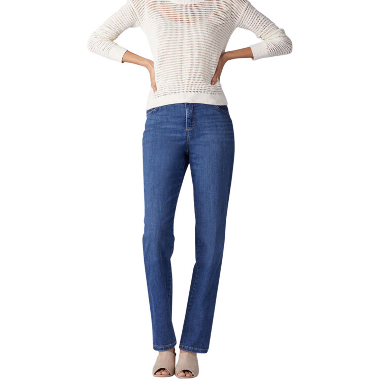 Relaxed Fit Straight Leg Long Jeans 
