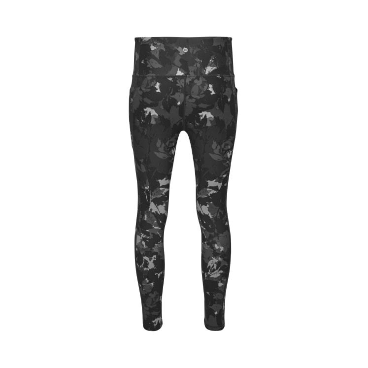Black/Grey Printed Peached High Waist 