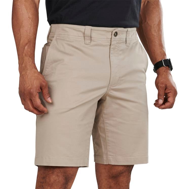 Aramis Khaki Woven Cotton Shorts 