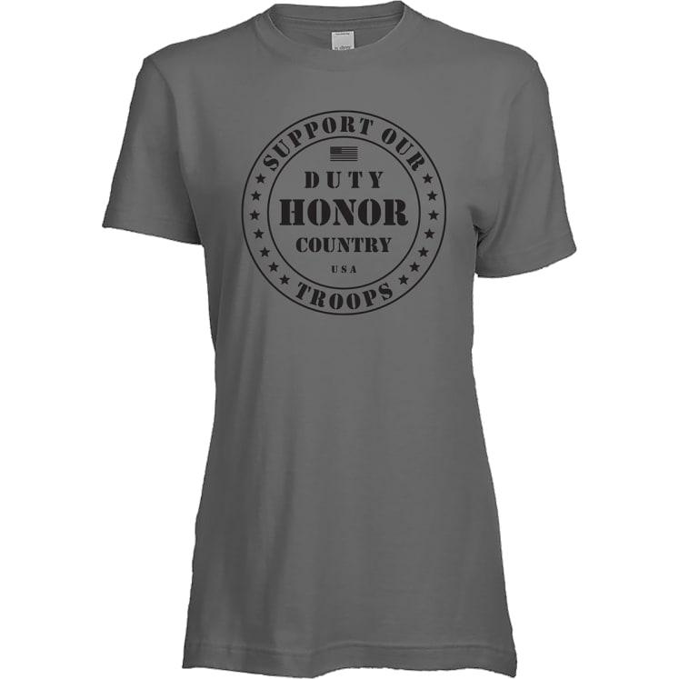 Tultex Women's Heather Grey Duty, Honor 