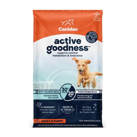Active Goodness Adult & Puppy 30/20 Salmon Meal Dry Dog Food, 30 lbs by ...