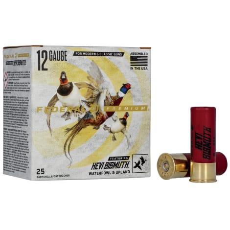 12 Gauge Hevi-Bismuth 2-3/4'' 5 Shot Upland Shotshells - 25 Rounds