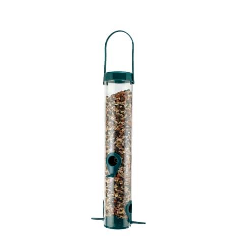 15 in. Tall Green Plastic Mixed Seed Tube Feeder by Audubon at