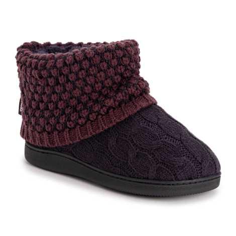 MUK LUKS Pantofole Rochelle Donna, Rosso, Small