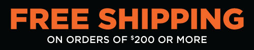Want FREE SHIPPING? Get free standard shipping on your order of $200 or more.