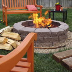 fire pit being enjoyed