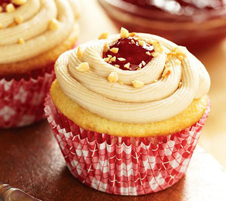 Peanut Butter and Jelly Cupcakes