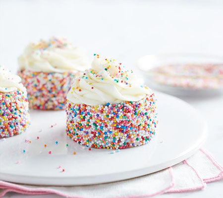 Colorful Funfetti Mini Cakes