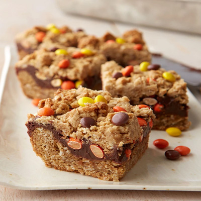 Peanut Butter Pokla Dot Bars